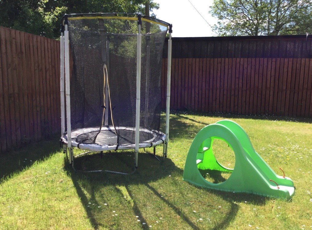 toddler trampoline with slide